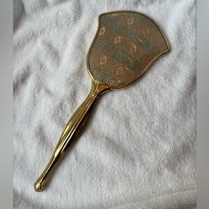 Elegant Vintage Gold Hand Mirror